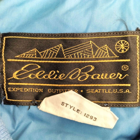 エディーバウアー Eddie Bauer 70-80s 黒タグ 前期 ハーフ スナップ ナイロン プルオーバー ジャケット メンズ import:L