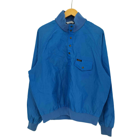 エディーバウアー Eddie Bauer 70-80s 黒タグ 前期 ハーフ スナップ ナイロン プルオーバー ジャケット メンズ import:L