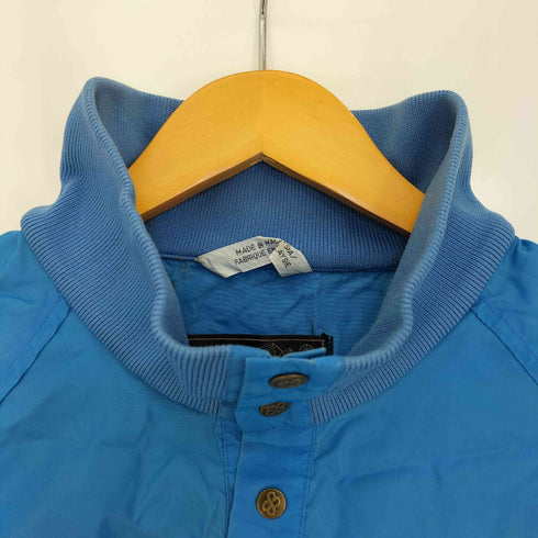 エディーバウアー Eddie Bauer 70-80s 黒タグ 前期 ハーフ スナップ ナイロン プルオーバー ジャケット メンズ import:L