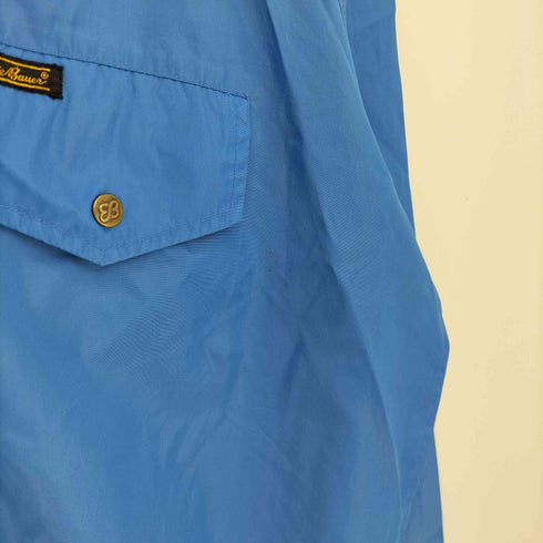エディーバウアー Eddie Bauer 70-80s 黒タグ 前期 ハーフ スナップ ナイロン プルオーバー ジャケット メンズ import:L