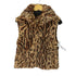 y2k leopard print vest レディース