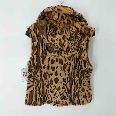 y2k leopard print vest レディース