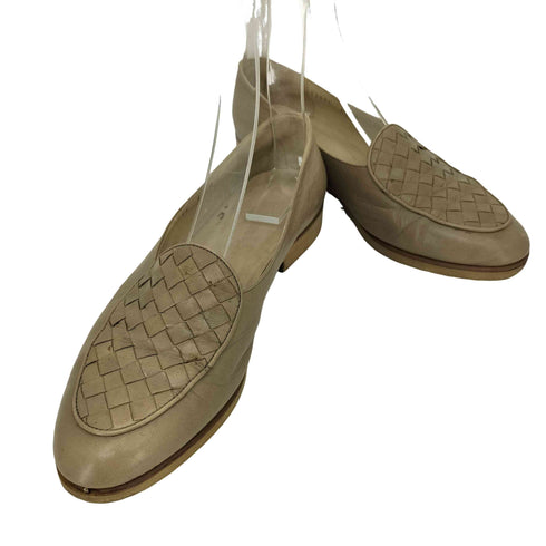 ボッテガヴェネタ BOTTEGA VENETA イントレチャートトゥ レザーパンプスローファー レディース 6 1/2