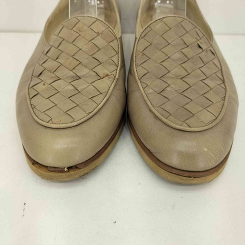 ボッテガヴェネタ BOTTEGA VENETA イントレチャートトゥ レザーパンプスローファー レディース 6 1/2