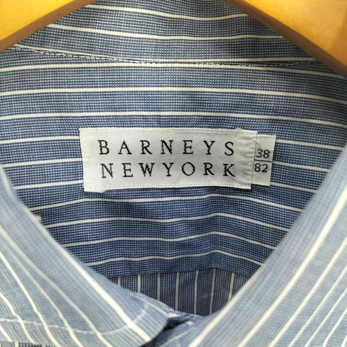 バーニーズニューヨーク BARNEYS NEWYORK ストライプ レギュラーカラーシャツ メンズ 38/62