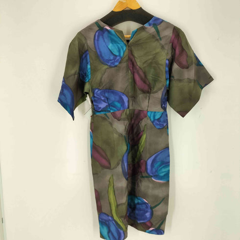 ケンゾー KENZO tulip-print mini dress レディース 38