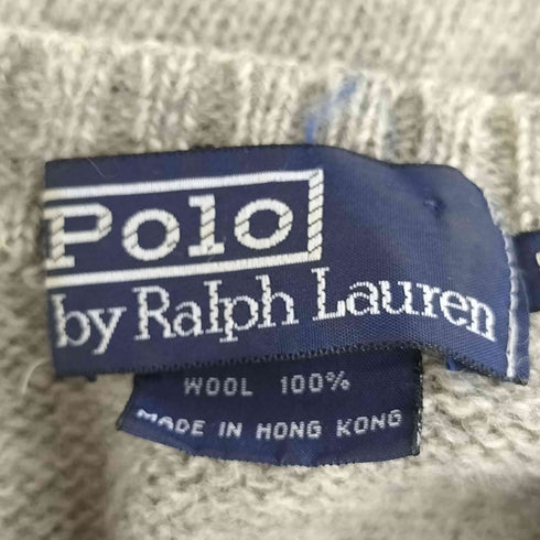 ポロバイラルフローレン Polo by RALPH LAUREN 香港製 スモールポニー刺繍 ウールニット メンズ import:L