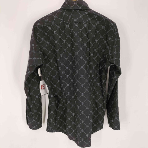 バーバリーブラックレーベル BURBERRY BLACK LABEL 総柄L/S BD シャツ メンズ JPN:3