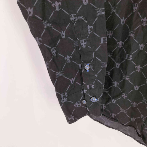 バーバリーブラックレーベル BURBERRY BLACK LABEL 総柄L/S BD シャツ メンズ JPN:3
