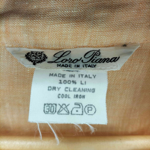 ロロピアーナ Loro Piana イタリア製 リネンスキッパーシャツ メンズ