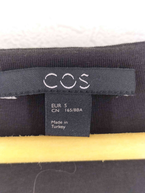 コス COS シアサッカーギャザーノースリブワンピース レディース import:S