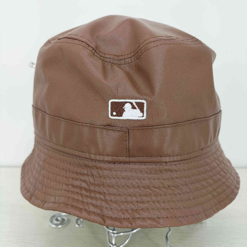 ニューエラ NEW ERA MLB ロゴ刺繍 フェイクレザー ハット メンズ MEDIUM/LARGE