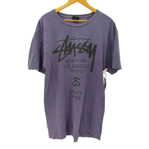 ステューシー Stussy 製品染め ワールドツアー Tシャツ メンズ import:L