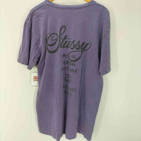 ステューシー Stussy 製品染め ワールドツアー Tシャツ メンズ import:L
