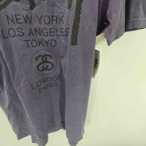 ステューシー Stussy 製品染め ワールドツアー Tシャツ メンズ import:L