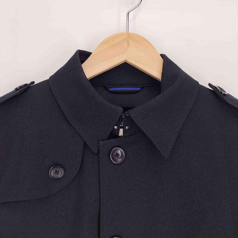 レミュー LES MUES キルトライナー付 トレンチ コート 濃紺 メンズ JPN:S