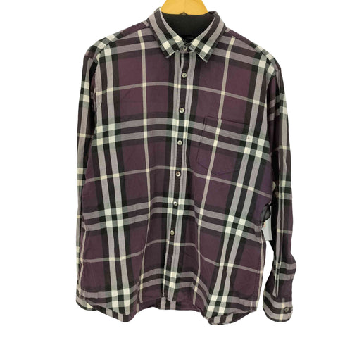 バーバリーロンドン BURBERRY LONDON レギュラーカラーL/S チェックシャツ メンズ import:L
