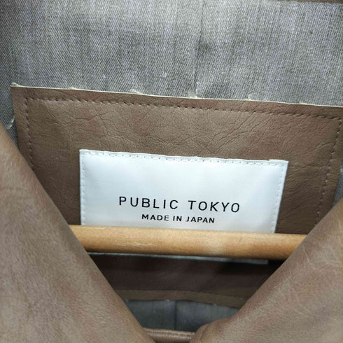 パブリックトウキョウ PUBLIC TOKYO ヴィンテージエコレザーカバーオール ジャケット レディース FREE