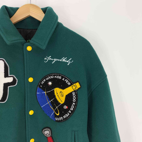 アフューグッドキッズ A FEW GOOD KIDS スペースシャトル アース スター ワッペン 刺繍 オーバー スタジャン メンズ
