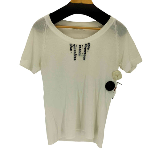 ボッテガヴェネタ BOTTEGA VENETA イタリア製 ボタンデザインサマーニット レディース 42