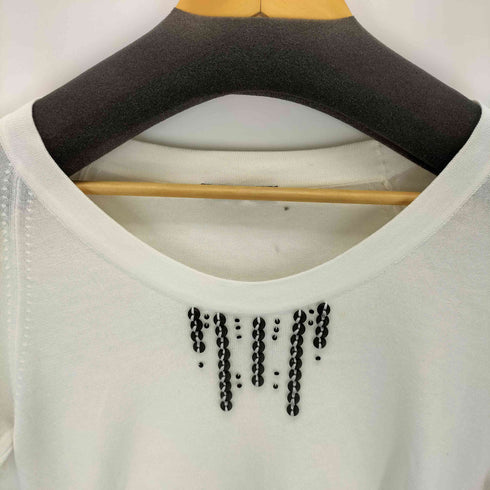 ボッテガヴェネタ BOTTEGA VENETA イタリア製 ボタンデザインサマーニット レディース 42