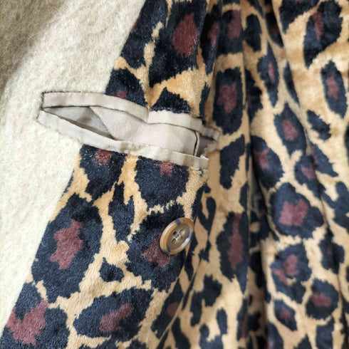 ヴェイパライズ VAPORIZE 裏地レオパード オーバーサイズ フェイクファーコート メンズ JPN:L