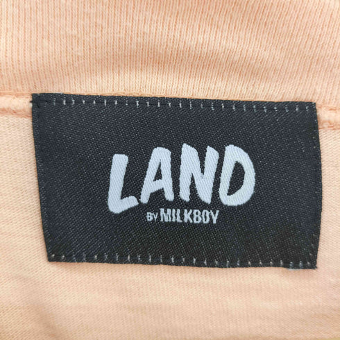 ランドバイミルクボーイ LAND by MILKBOY 企業ロゴプリント L/S クルーネック Tシャツ メンズ