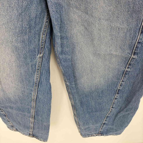 ザラ ZARA TRF ミッドライズバギーバレルデニムパンツ レディース JPN:38