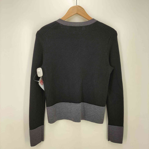 ブルックスブラザーズ BROOKS BROTHERS メリノウール バイカラー クルーネック カーディガン レディース