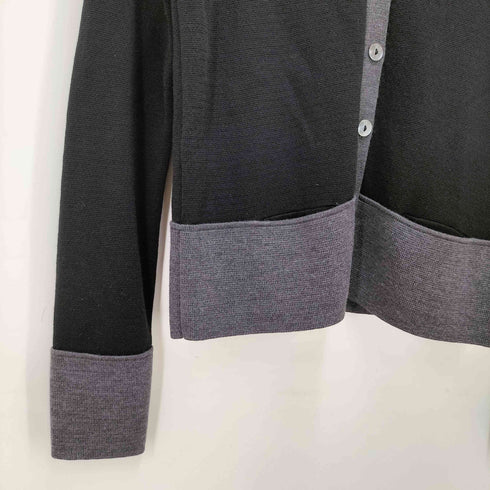 ブルックスブラザーズ BROOKS BROTHERS メリノウール バイカラー クルーネック カーディガン レディース