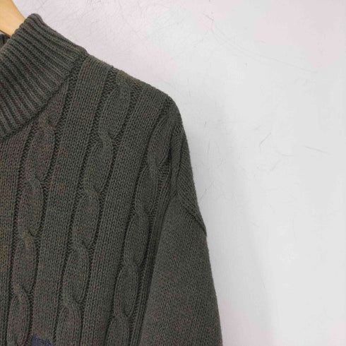 チャップスラルフローレン CHAPS RALPH LAUREN ハーフジップケーブルコットンニット メンズ JPN:XL