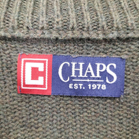 チャップスラルフローレン CHAPS RALPH LAUREN ハーフジップケーブルコットンニット メンズ JPN:XL