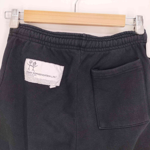URBAN SOPHISTICATION USA製ボディ グラフィック プリント 裏起毛 スウェット パンツ メンズ S