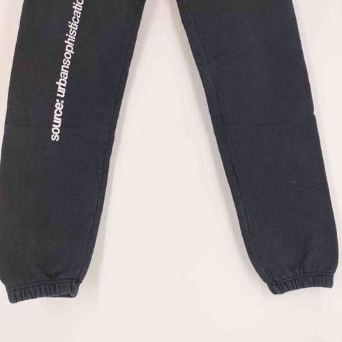 URBAN SOPHISTICATION USA製ボディ グラフィック プリント 裏起毛 スウェット パンツ メンズ S