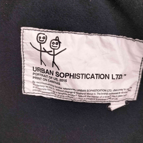 URBAN SOPHISTICATION USA製ボディ グラフィック プリント 裏起毛 スウェット パンツ メンズ S