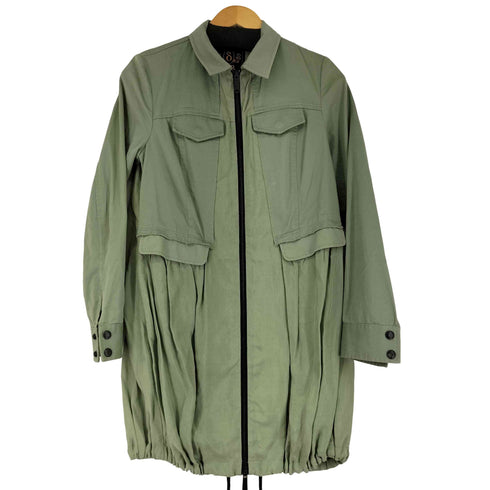 ディーゼル DIESEL ジップアップミリタリーシャツワンピース レディース import:XS