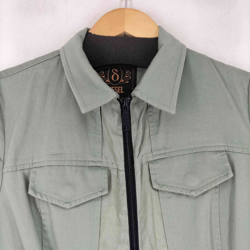 ディーゼル DIESEL ジップアップミリタリーシャツワンピース レディース import:XS