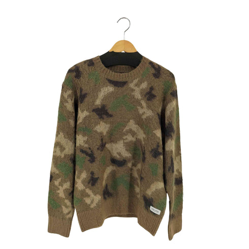 バンクスジャーナル BANKS JOURNAL MAJIC MOHAIR CAMO KNIT CREW メンズ import:M