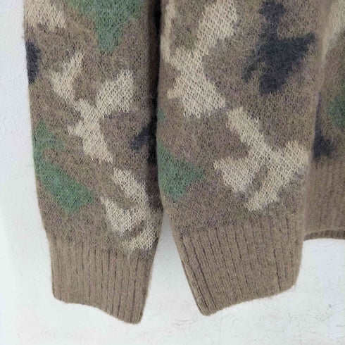 バンクスジャーナル BANKS JOURNAL MAJIC MOHAIR CAMO KNIT CREW メンズ import:M