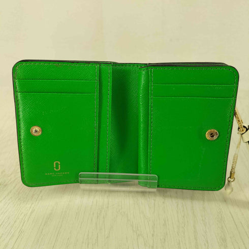 マークジェイコブス MARC JACOBS SNAP SHOT レザー ミニ 二つ折り財布 レディース