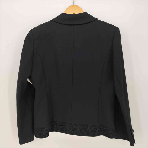 GIVENCHY HI FORMAL 裏地キュプラ 丸襟 ジャケット レディース 12