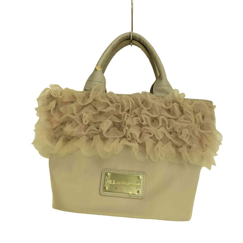 ジルバイジルスチュアート JILL by JILLSTUART ロゴプレート フリル チュール トートバッグ レディース