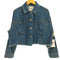 ザラ ZARA クロップド デニムジャケット レディース import:S