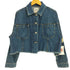 ザラ ZARA クロップド デニムジャケット レディース import:S