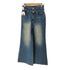 DIAGONAL WAIST CONSECUTIVE BOOTSCUT DENIM レディース S