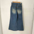 DIAGONAL WAIST CONSECUTIVE BOOTSCUT DENIM レディース S