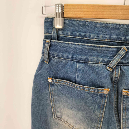 DIAGONAL WAIST CONSECUTIVE BOOTSCUT DENIM レディース S