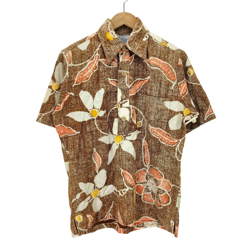 サーフラインハワイ SURF LINE HAWAII 80s-90s 総柄 ハーフボタンアロハシャツ メンズ JPN:M