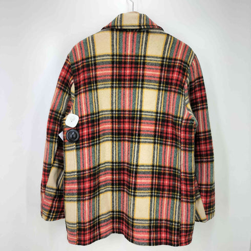 レイクランド Lakeland 70s 白タグ チェック 胡桃ボタン ウールジャケット メンズ