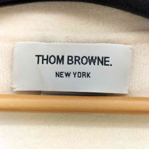 トムブラウン THOM BROWNE MILANO STITCH V NECK CARDIGAN CASHMERE レディース 40
